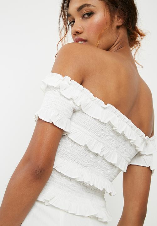 Vero Moda - Gaston off shoulder top - white 