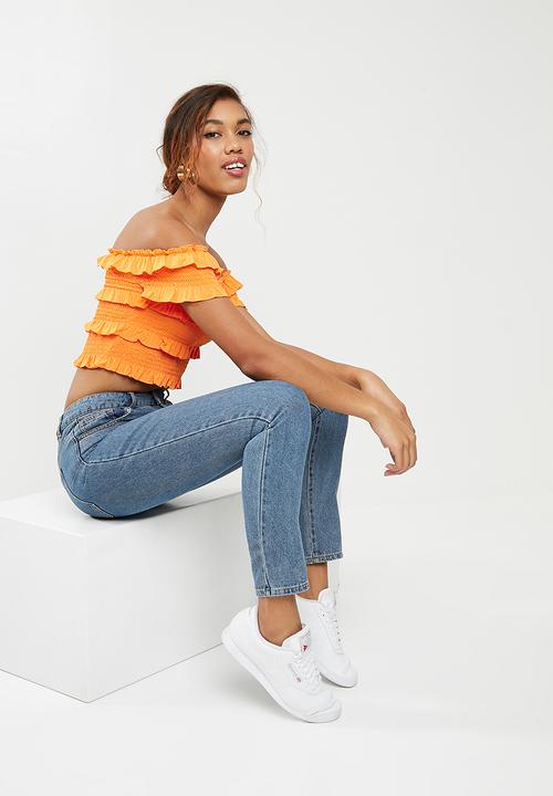 Vero Moda - Gaston off shoulder top - orange 
