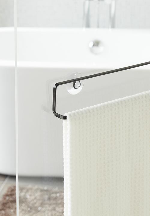 Yamazaki - Tower wall towel hanger - black