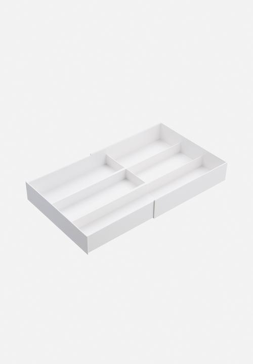 Yamazaki - Tower extendable desk organizer - white
