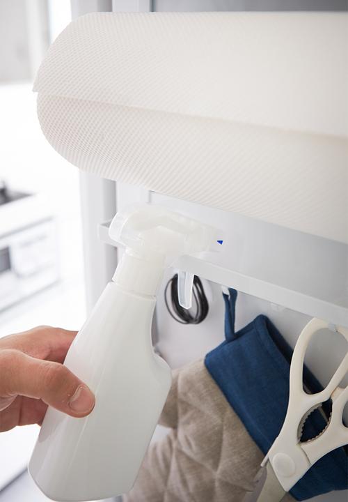 Yamazaki - Tower magnetic refrigerator side rack - white