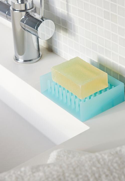 Yamazaki - Float silicone soap tray - blue