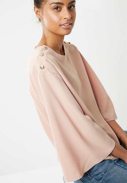 Superbalist - Button detail blouse - pink