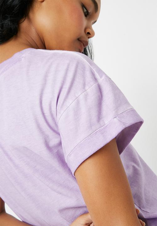 adidas Originals - Purglo loose boyfriend tee - purple