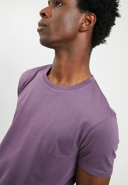 Superbalist - Curved hem longline tee - purple