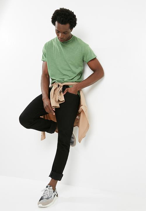 New Look - High roll tee - green 