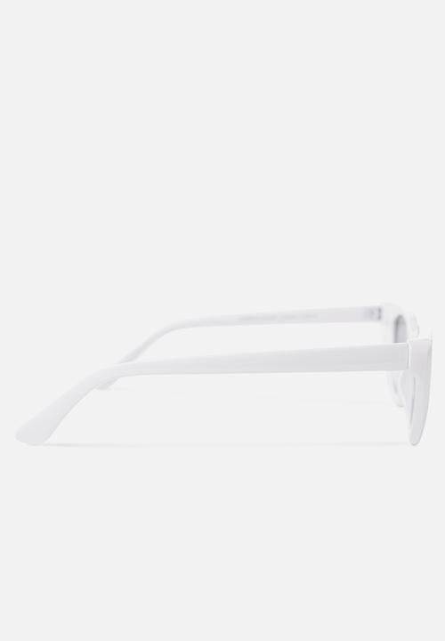 Cotton On - Narrah short frame cateye - white 