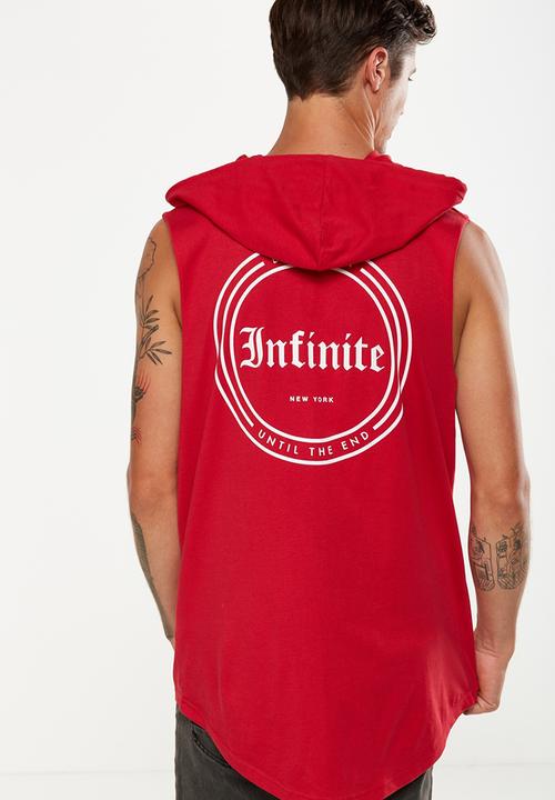 Cotton On - Hustle muscle tee - red