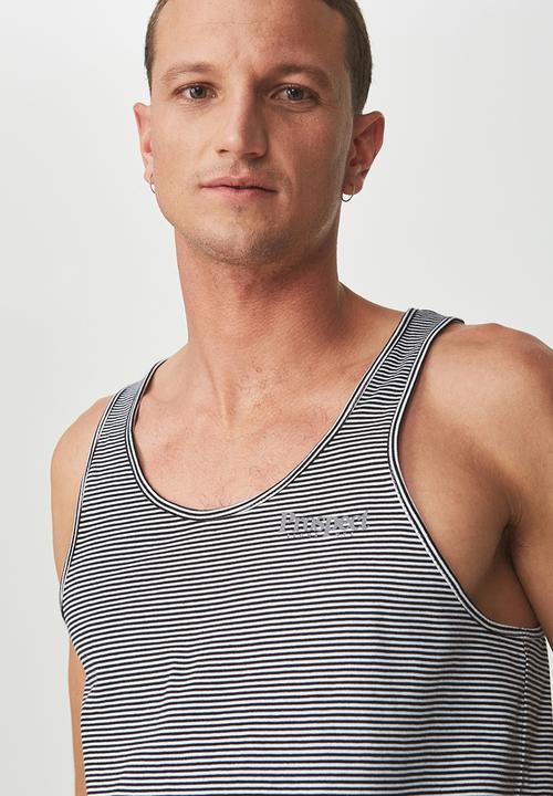 Cotton On - Tbar printed tank - black & white 