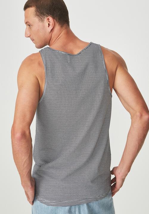 Cotton On - Tbar printed tank - black & white 