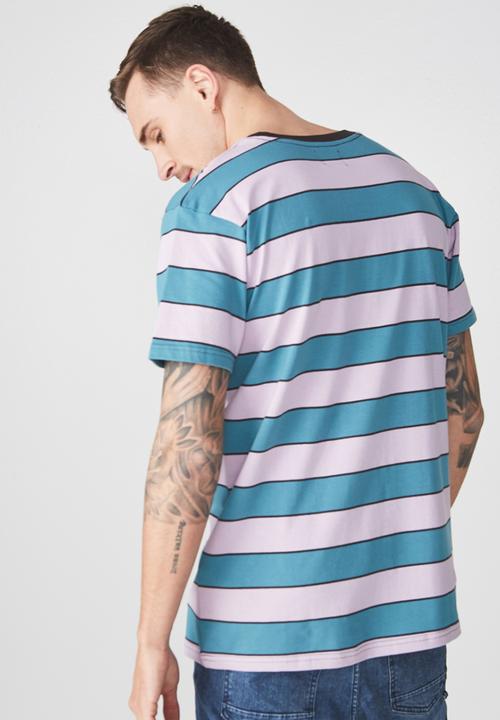 Cotton On - Dylan tee - blue & pink 