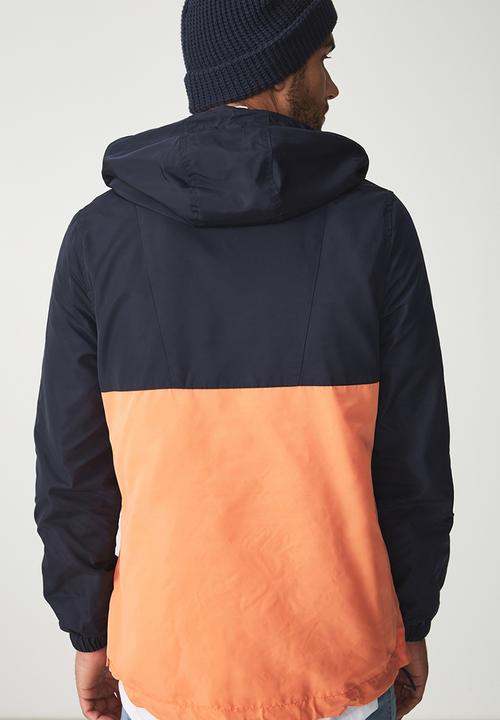 Cotton On - Vintage spray jacket - navy & orange