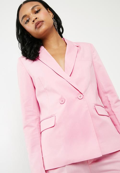 Superbalist - Double breasted blazer - pink