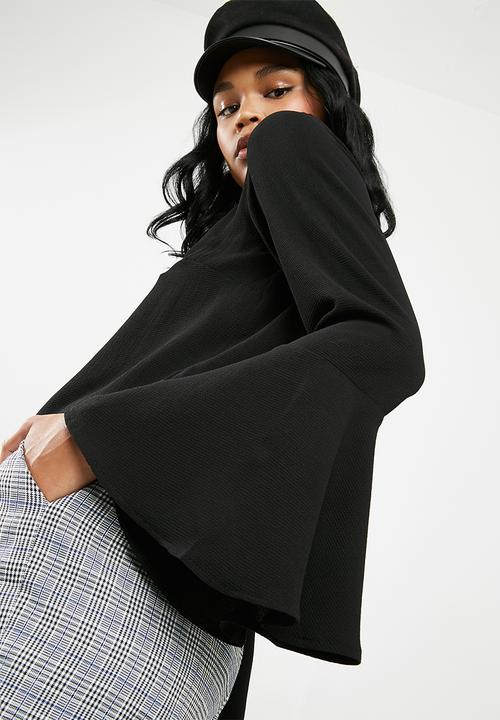 Superbalist - Blouse with flared sleeve - black 