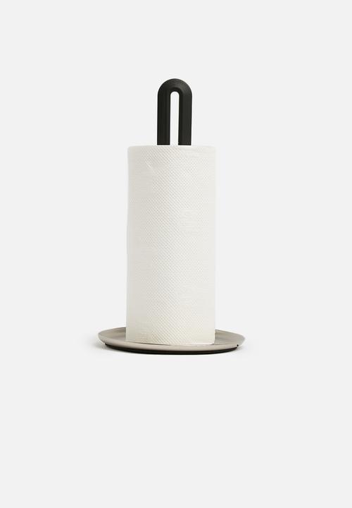 Umbra - Key hole paper towel holder - black & silver 