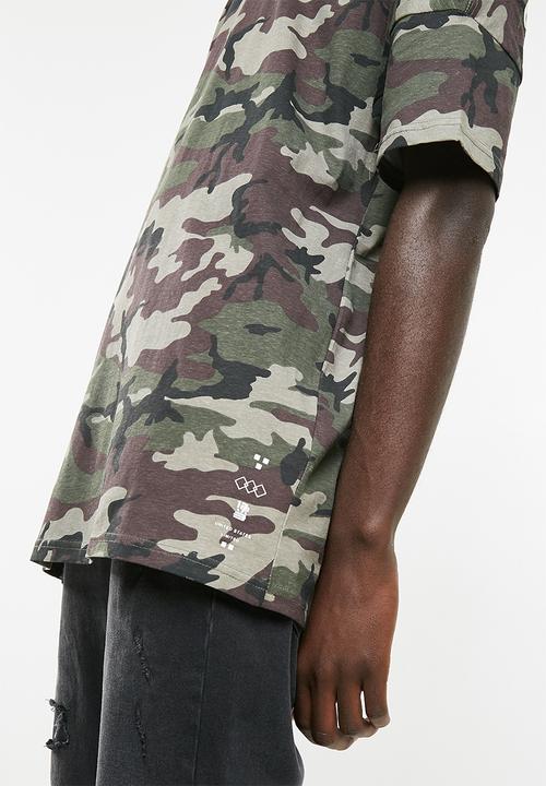 Cotton On - Drop shoulder longline tee - multi
