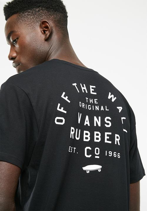 Vans - Stacked rubber short sleeve tee - black