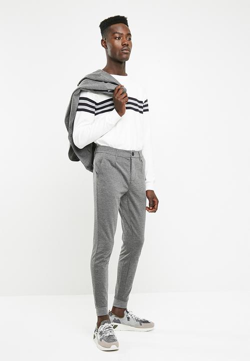 Only & Sons - Stripe casual pants - grey