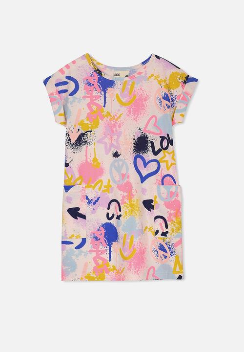 Cotton On - Greer short sleeve dress - multi