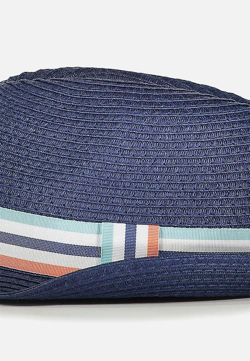 Cotton On - Trilby straw hat - navy