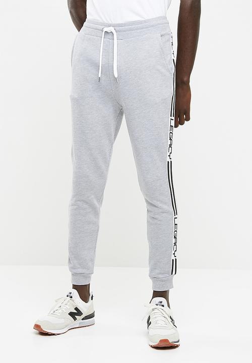 basicthread - Slim fit sweat pants - grey 