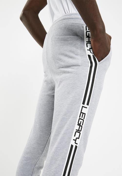 basicthread - Slim fit sweat pants - grey 