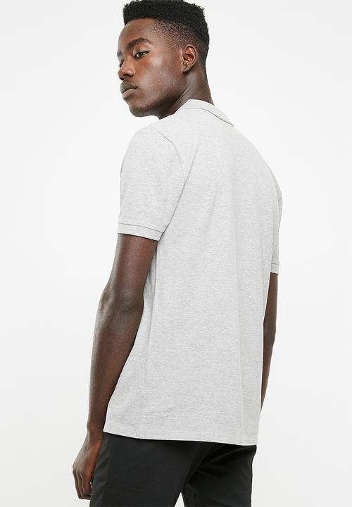Superbalist - Pique short sleeve slim fit polo - grey 