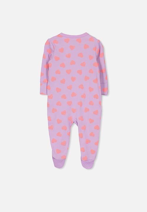 Cotton On - Mini zip through romper - purple