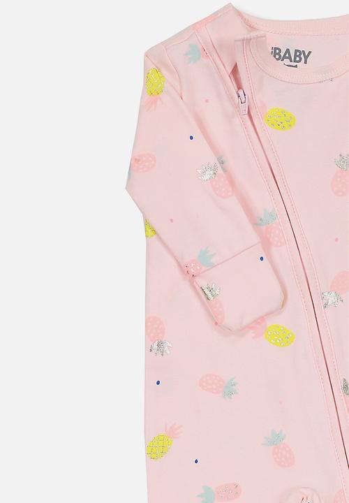 Cotton On - Mini zip through romper - pink