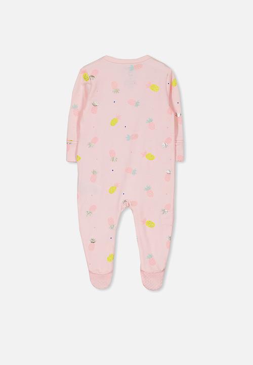 Cotton On - Mini zip through romper - pink