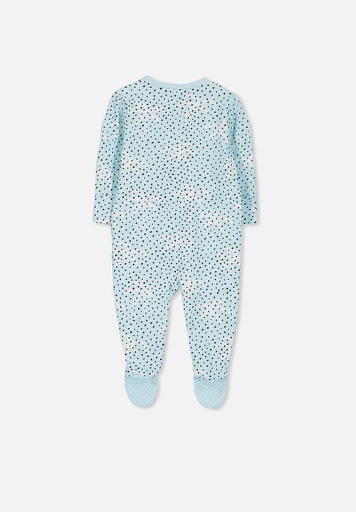 Cotton On - Mini zip through romper - blue