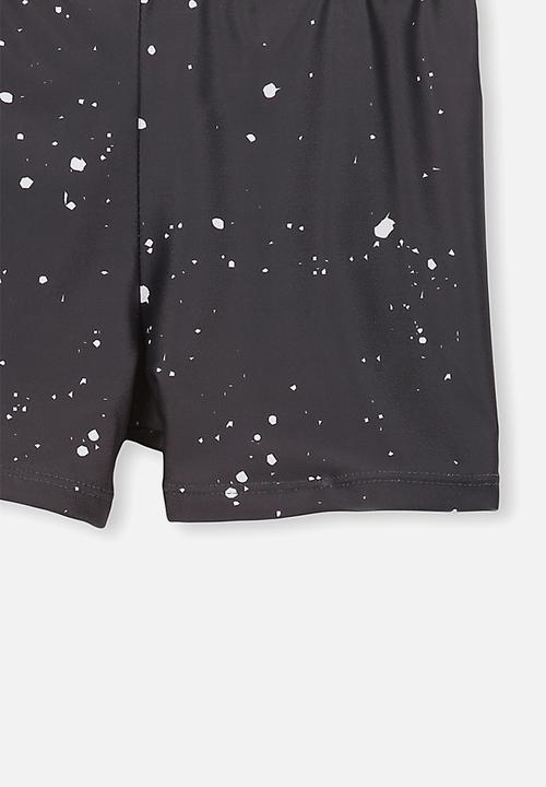 Cotton On - Billy boy leg swim trunk - charcoal