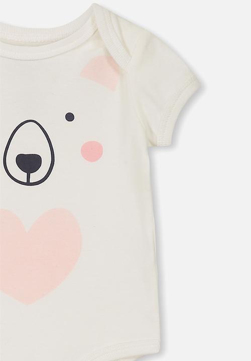 Cotton On - Mini short sleeve bubby - white