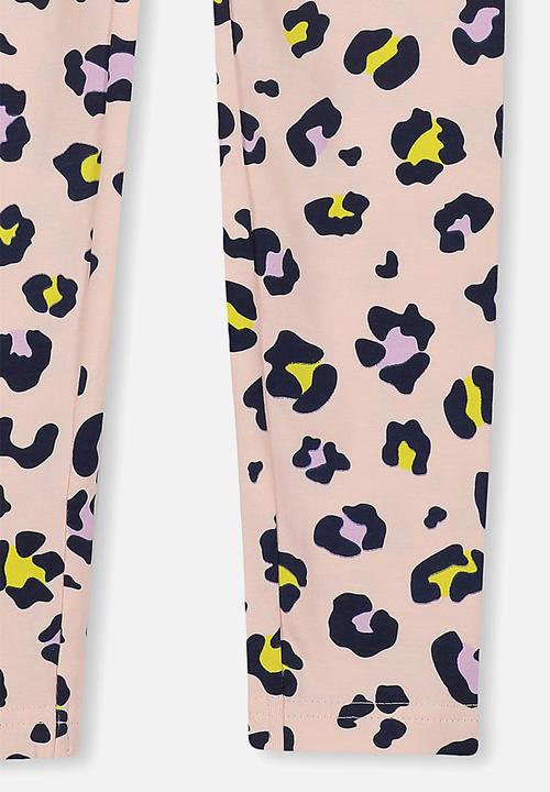 Cotton On - Huggie tights - peach & black