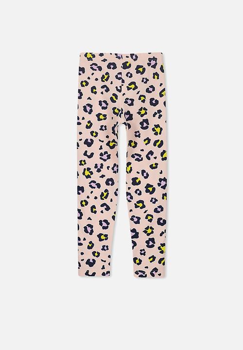 Cotton On - Huggie tights - peach & black