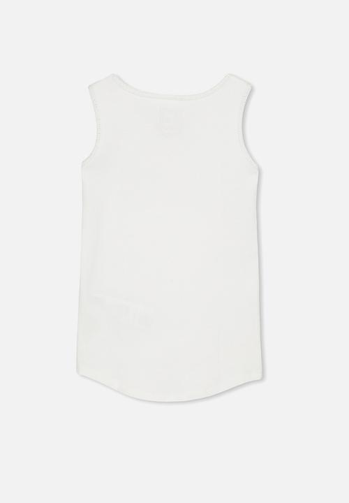 Cotton On - Brooke singlet sleeveless - white