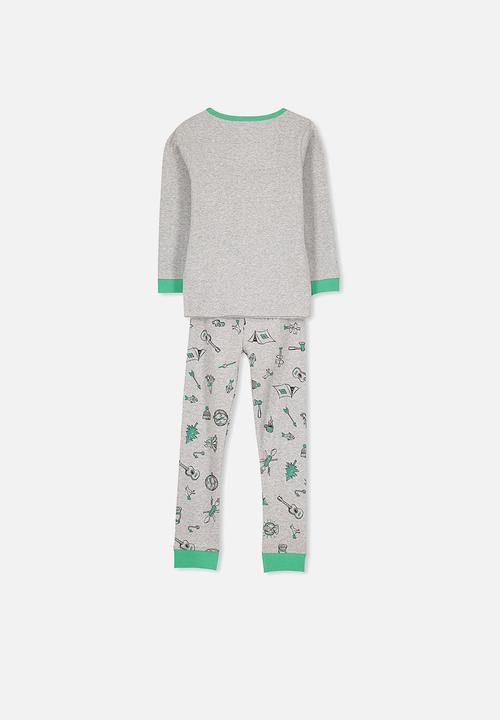 Cotton On - Kids Harry pj set - green