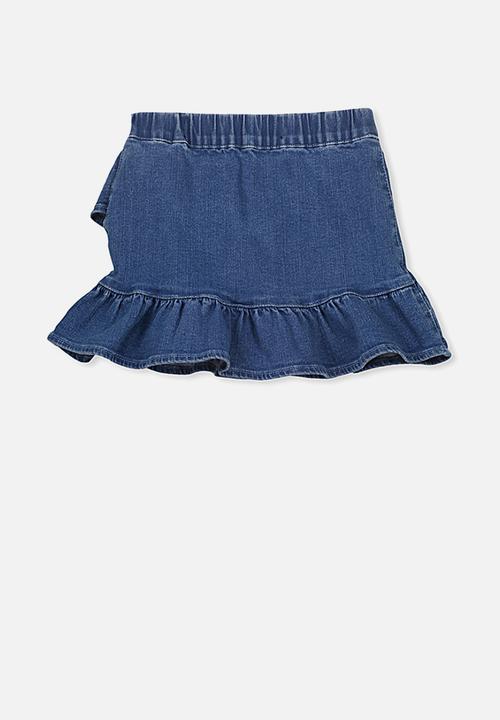 Cotton On - Caddies frill skirt - blue