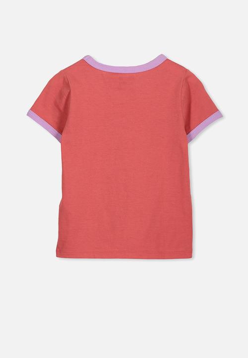 Cotton On - Penelope short sleeve tee - red