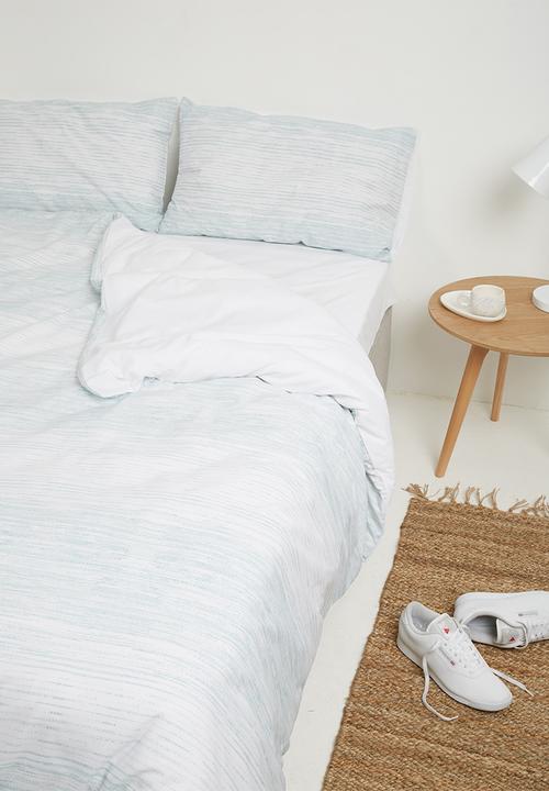 DNU Sheraton - Stria duvet cover set - duck egg blue
