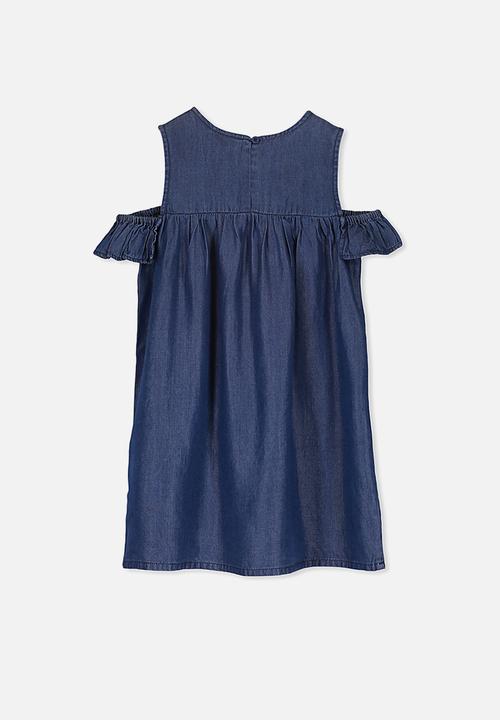 Cotton On - Immie short sleeve dress - blue