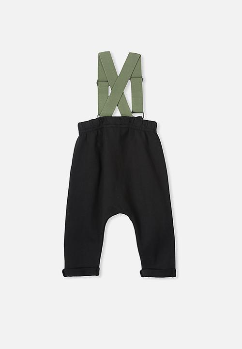 Cotton On - Pete brace trouser - black