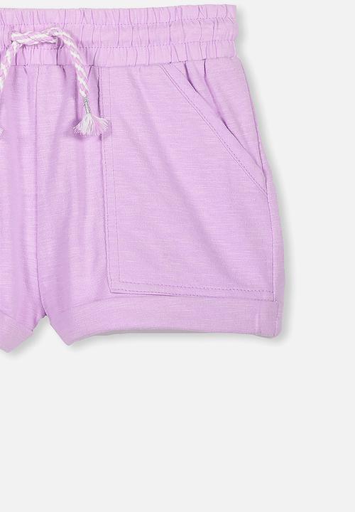 Cotton On - Nila knit shorts - purple