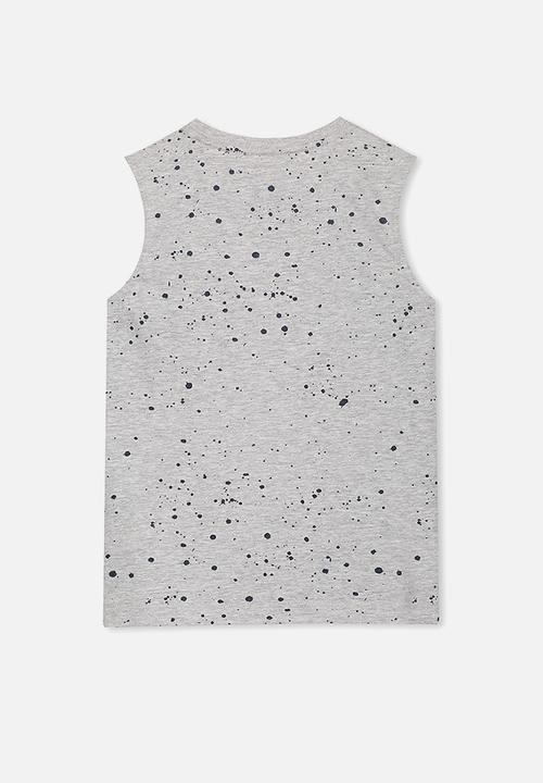 Cotton On - Orson tank sleeveless tee - grey