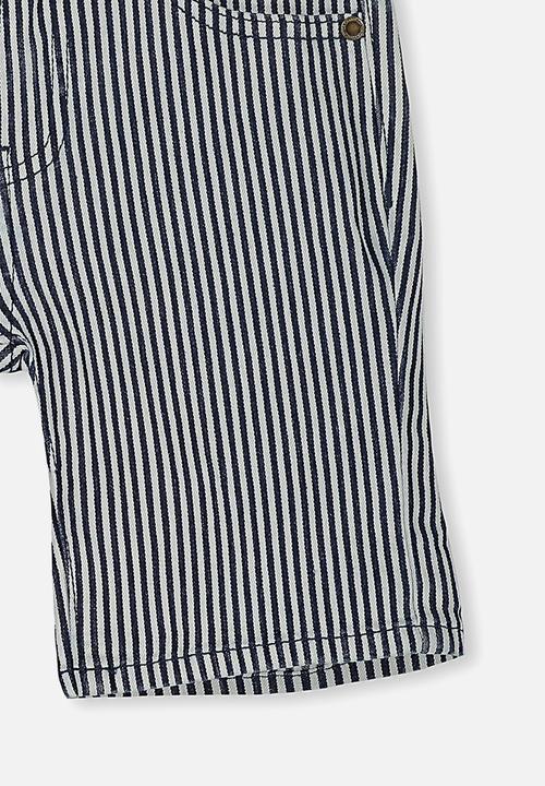 Cotton On - Pacey denim shorts - navy & white