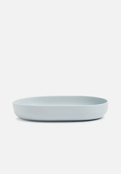 Urchin Art - Mismatch platter set - grey & orange