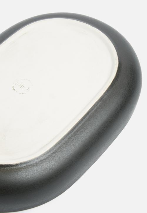 Urchin Art - Tonic platter set - black & grey