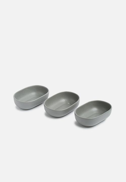 Urchin Art - Stash snack bowl set of 3 - grey