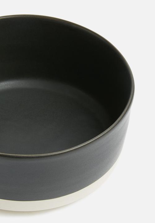 Urchin Art - Urban edge salad bowl - black & white