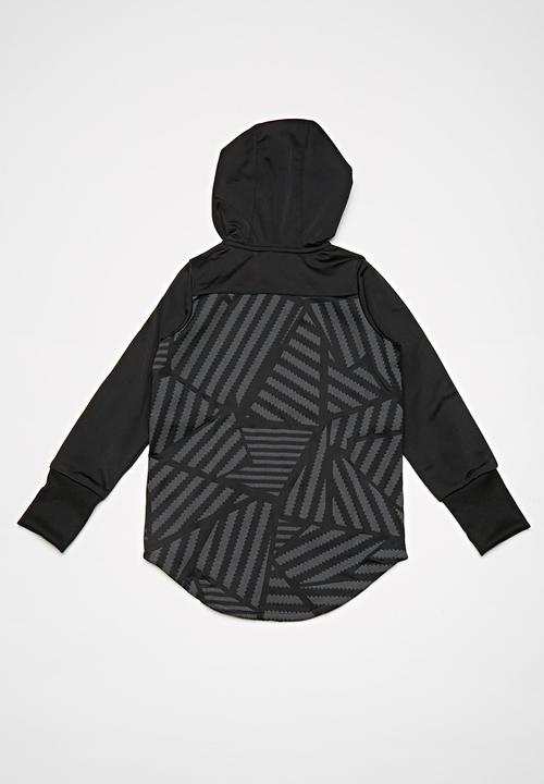 adidas Originals - Graphic tracksuit - black & grey 
